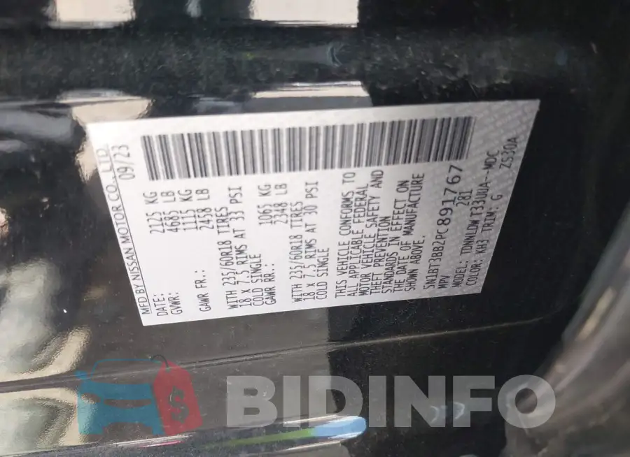 5N1BT3BB2PC891767 Photo# 9