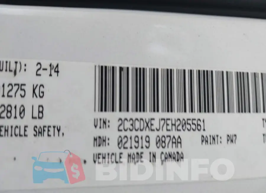 2C3CDXEJ7EH205561 Photo# 9