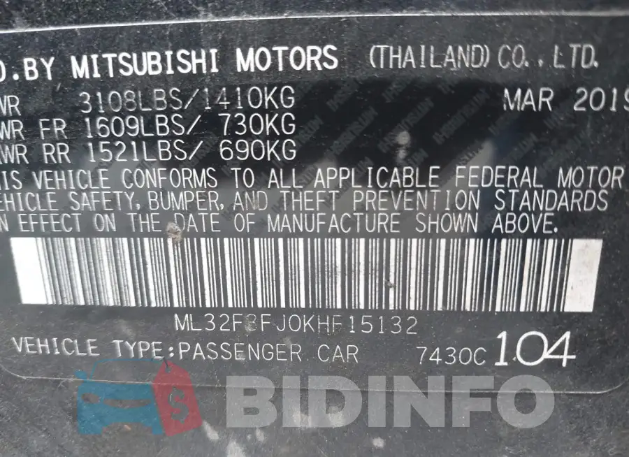 ML32F3FJ0KHF15132 Photo# 9