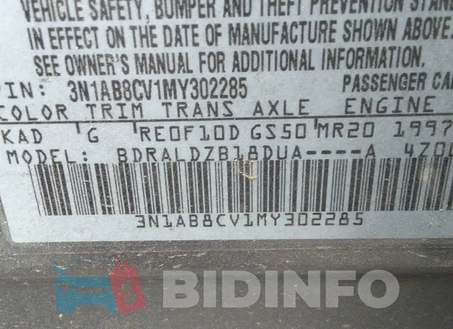 3N1AB8CV1MY302285 Photo# 9