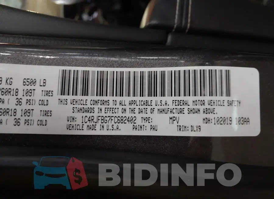 1C4RJFBG7FC682402 Photo# 9
