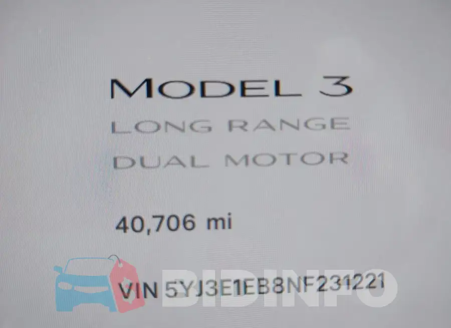 5YJ3E1EB8NF231221 Photo# 15