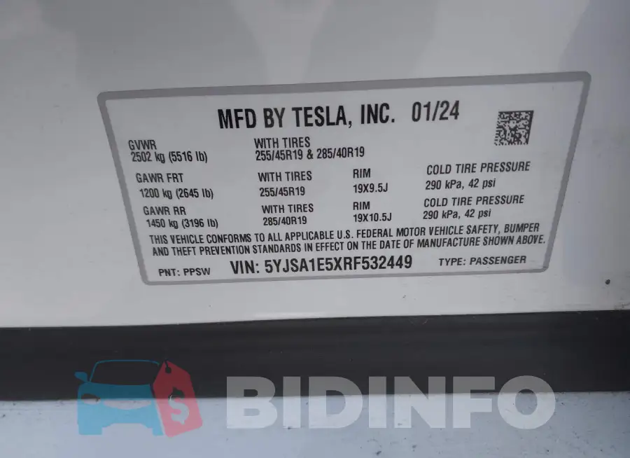 5YJSA1E5XRF532449 Photo# 9