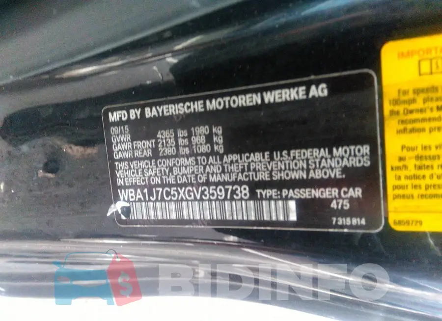 WBA1J7C5XGV359738 Photo# 9