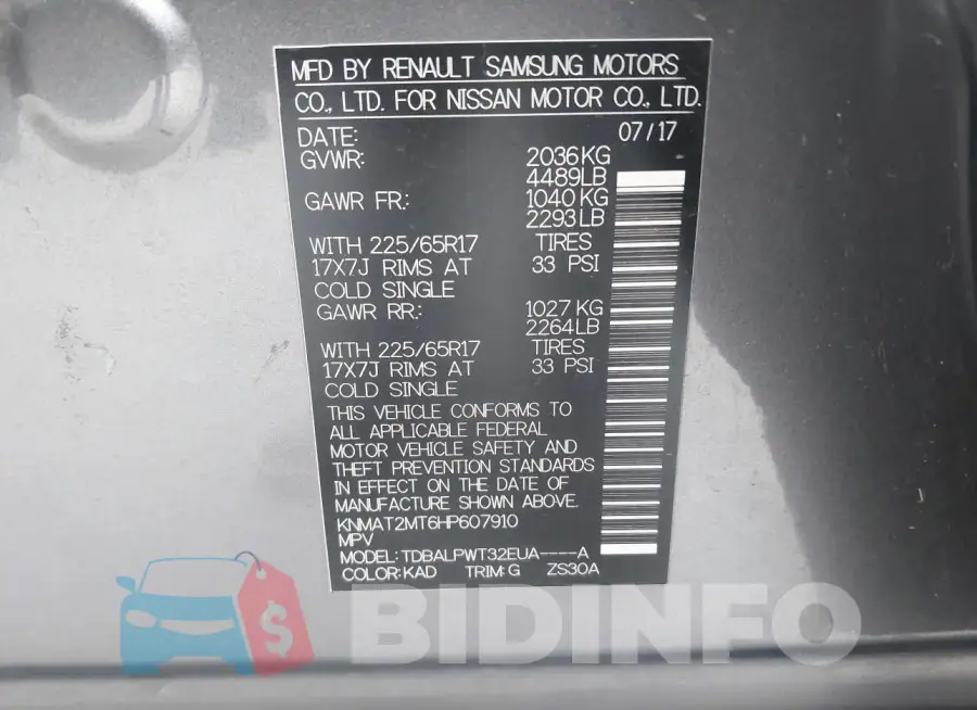 KNMAT2MT6HP607910 Photo# 9