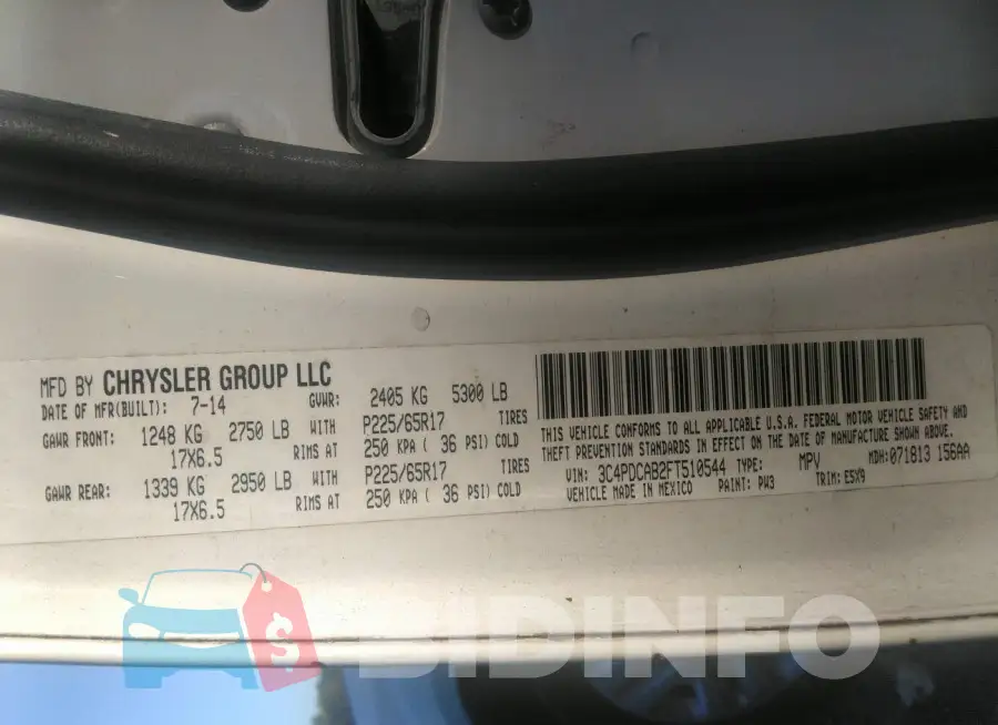 3C4PDCAB2FT510544 Photo# 9