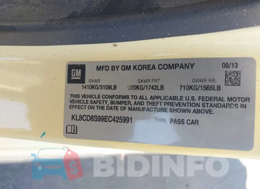 KL8CD6S99EC425991 Photo# 9