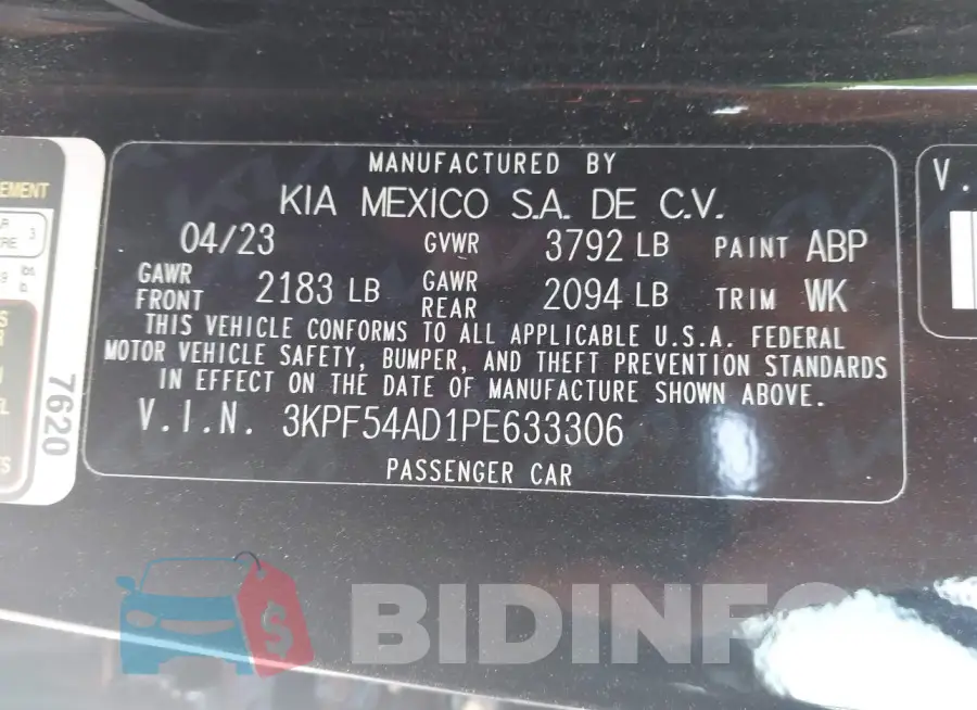 3KPF54AD1PE633306 Photo# 9
