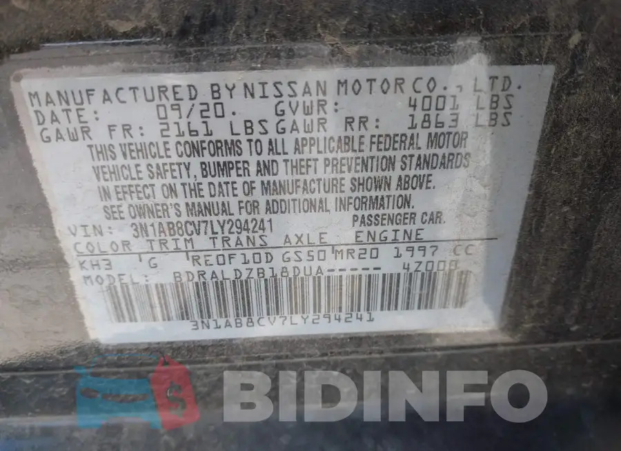 3N1AB8CV7LY294241 Photo# 9