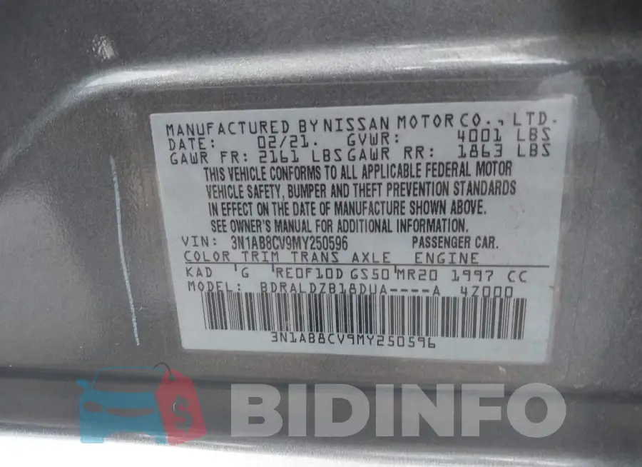 3N1AB8CV9MY250596 Photo# 9