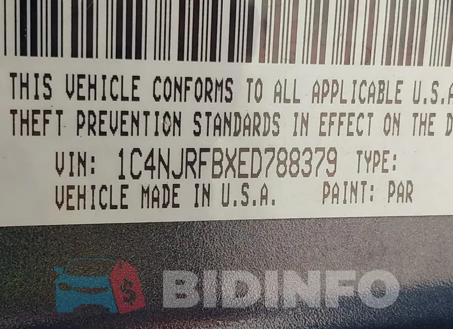 1C4NJRFBXED788379 Photo# 9