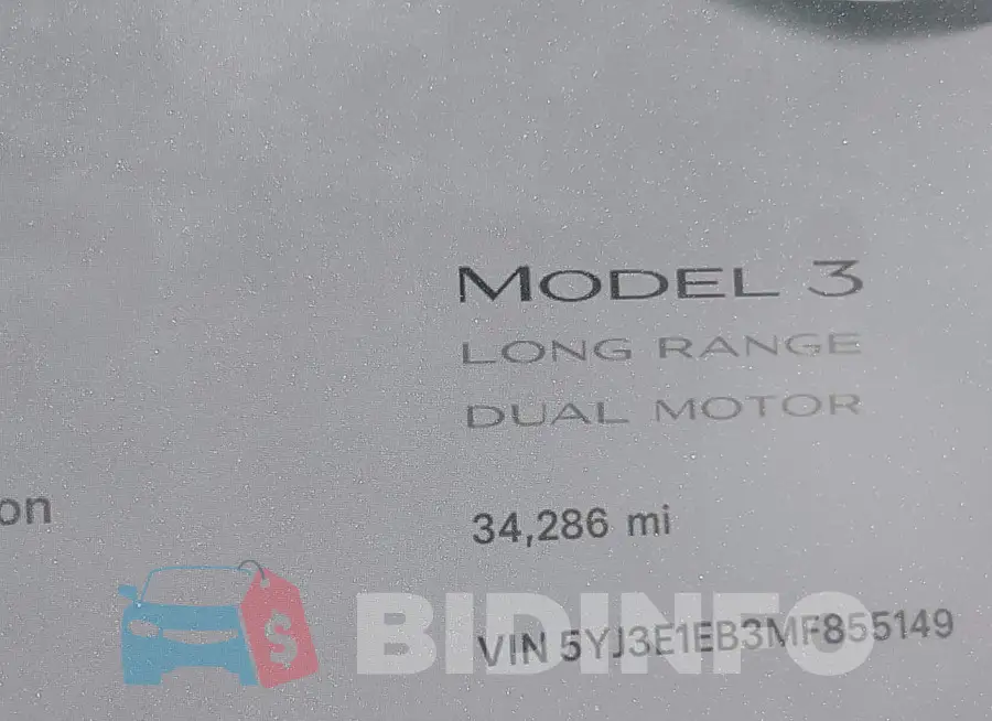 5YJ3E1EB3MF855149 Photo# 15