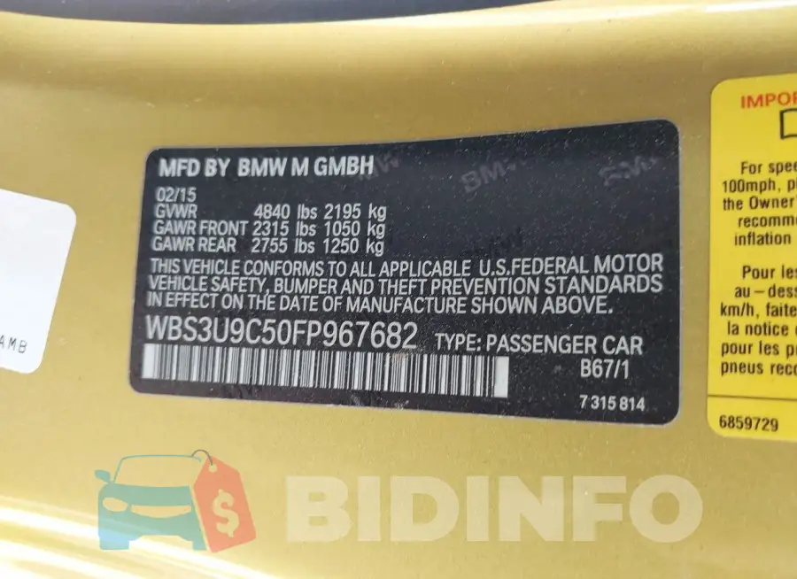 WBS3U9C50FP967682 Photo# 9