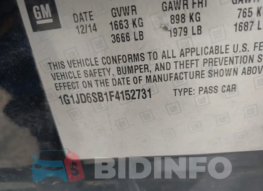 1G1JD6SB1F4152731 Photo# 9