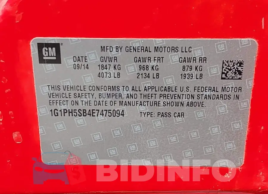 1G1PH5SB4E7475094 Photo# 9