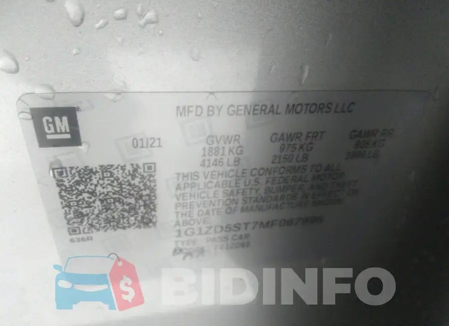 1G1ZD5ST7MF067996 Photo# 9