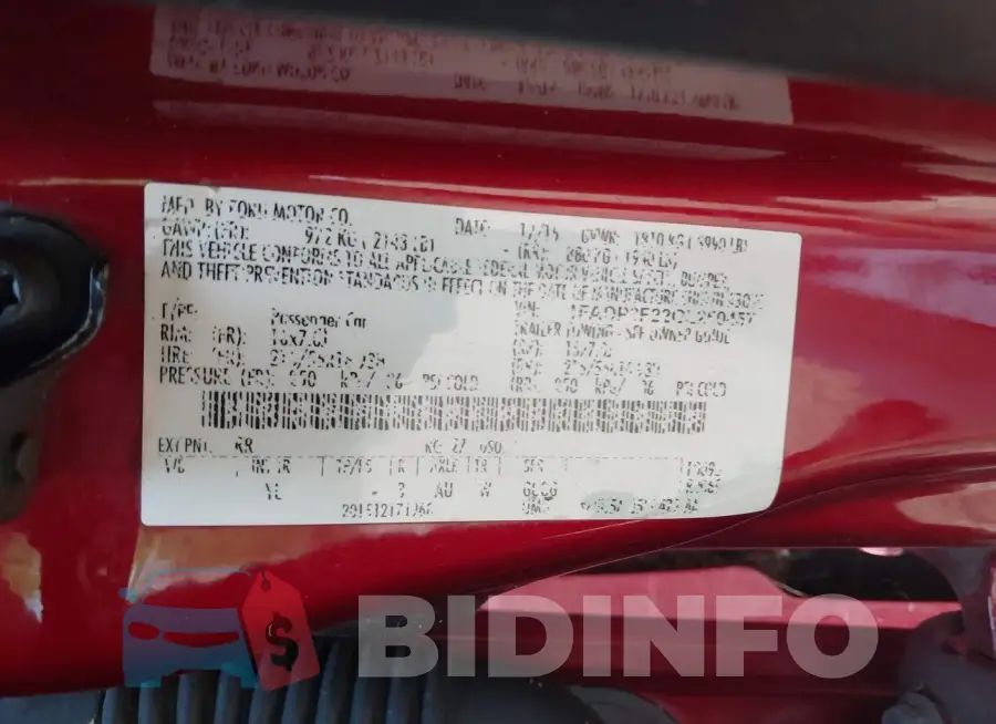 1FADP3F22GL250457 Photo# 9
