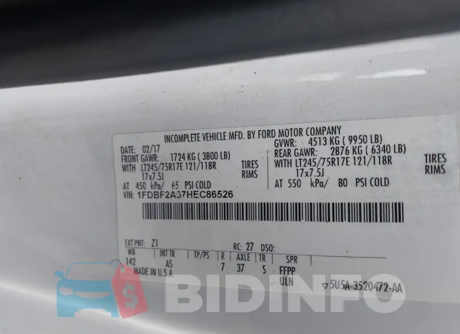 1FDBF2A67HEC86526 Photo# 9