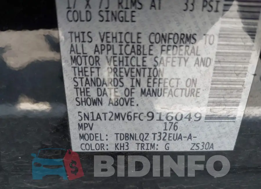 5N1AT2MV6FC916049 Photo# 9