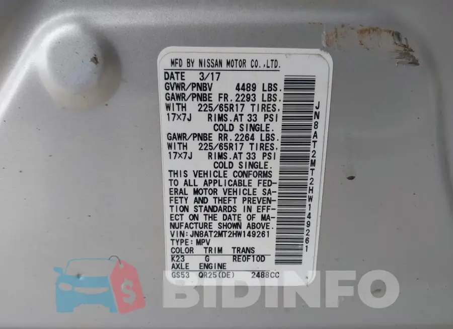 JN8AT2MT2HW149261 Photo# 9