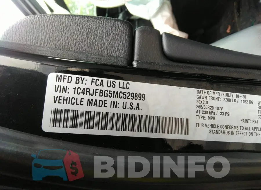 1C4RJFBG5MC529899 Photo# 9
