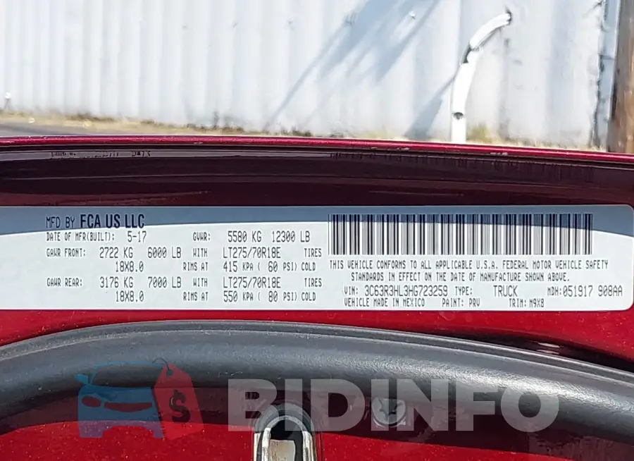3C63R3HL3HG723259 Photo# 8