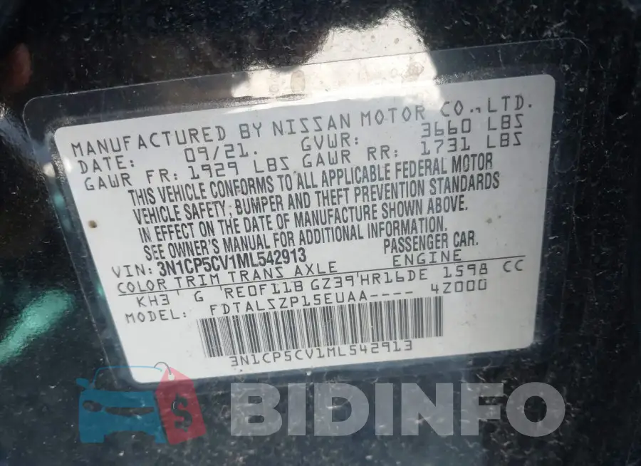 3N1CP5CV1ML542913 Photo# 9