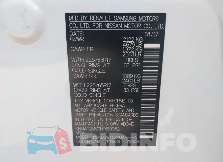 KNMAT2MV9HP619082 Photo# 9
