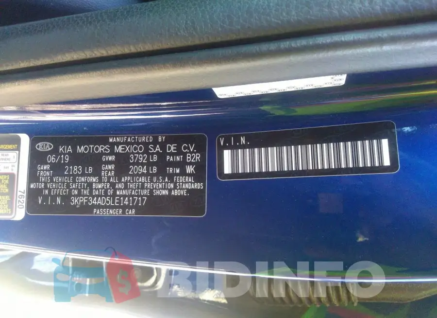 3KPF34AD5LE141717 Photo# 9