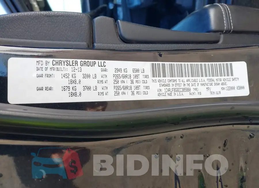 1C4RJFBG6EC385880 Photo# 9