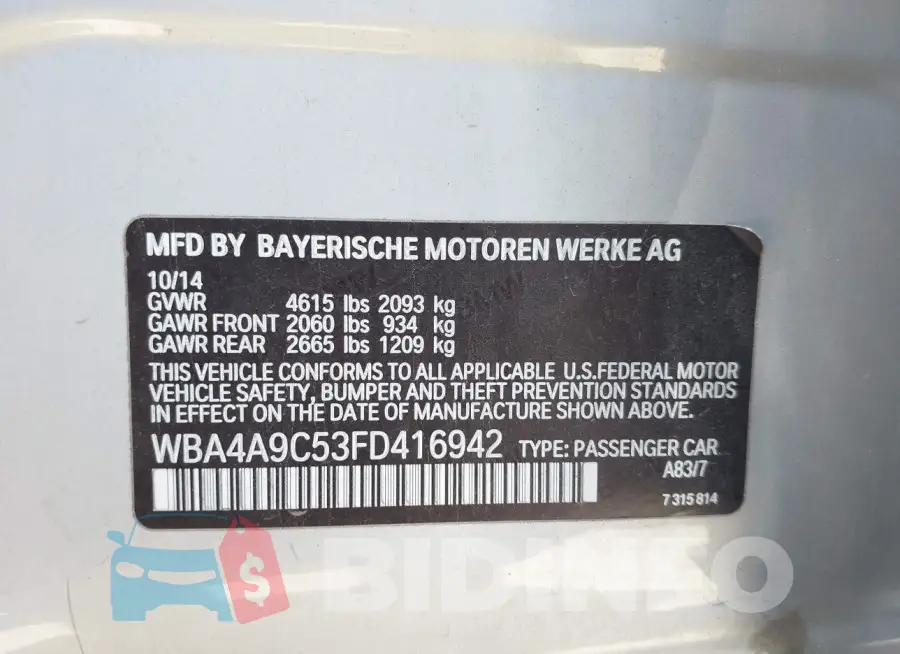 WBA4A9C53FD416942 Photo# 9