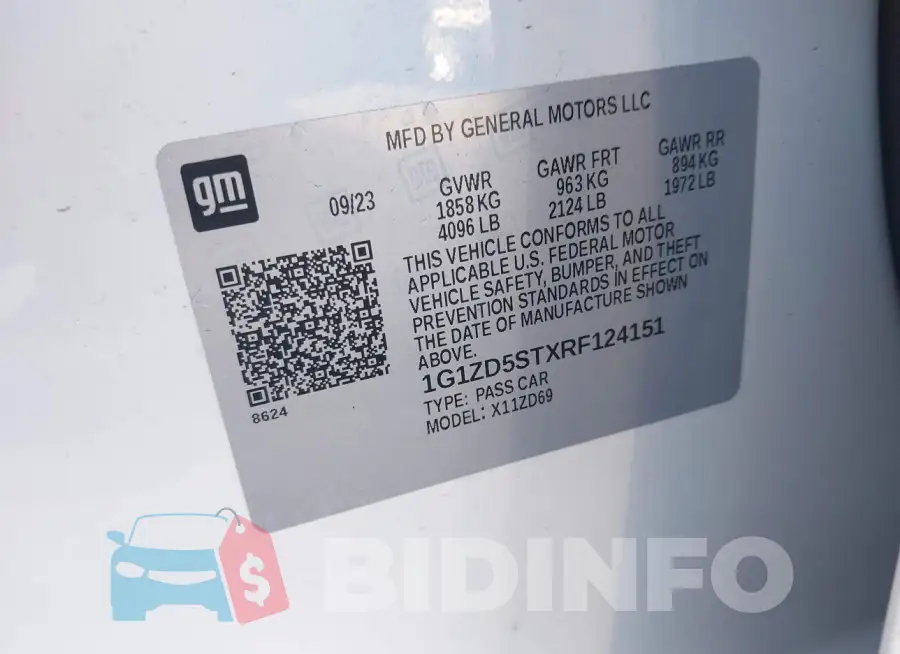1G1ZD5STXRF124151 Photo# 9