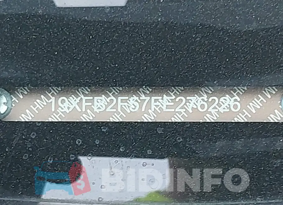 19XFB2F57FE276226 Photo# 9