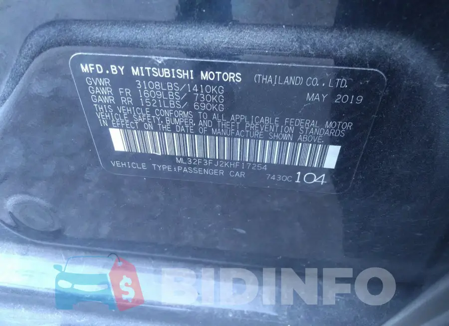 ML32F3FJ2KHF17254 Photo# 9
