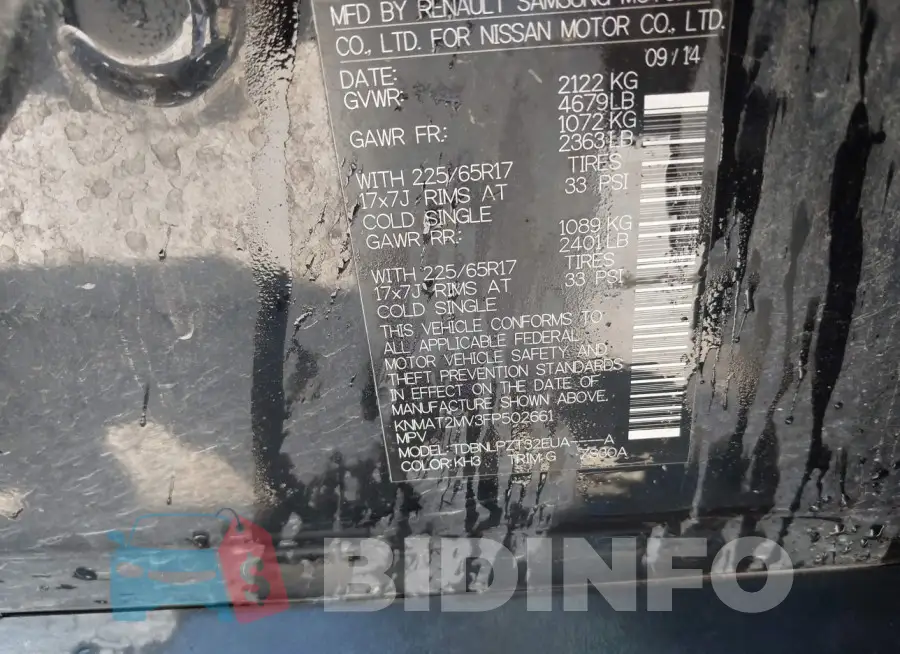 KNMAT2MV3FP502661 Photo# 9