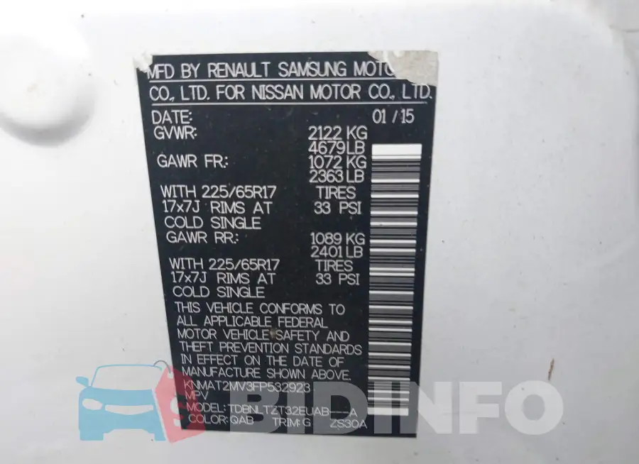 KNMAT2MV3FP532923 Photo# 9