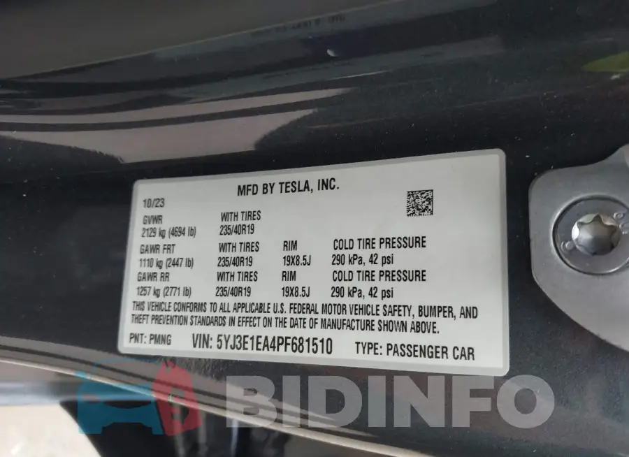 5YJ3E1EA4PF681510 Photo# 9