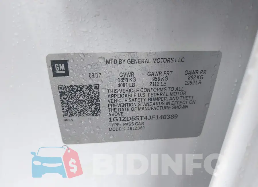 1G1ZD5ST4JF146389 Photo# 9