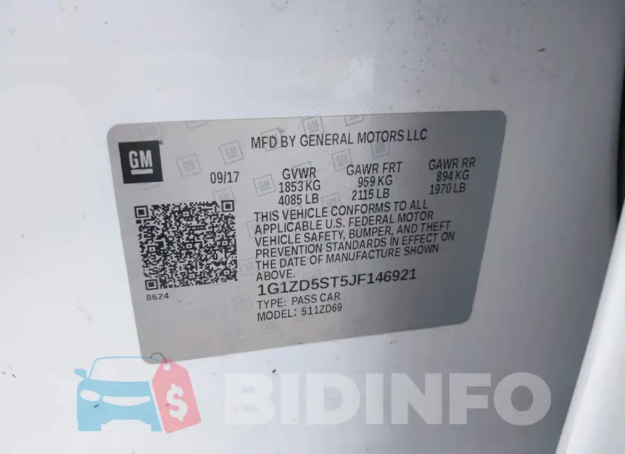 1G1ZD5ST5JF146921 Photo# 9