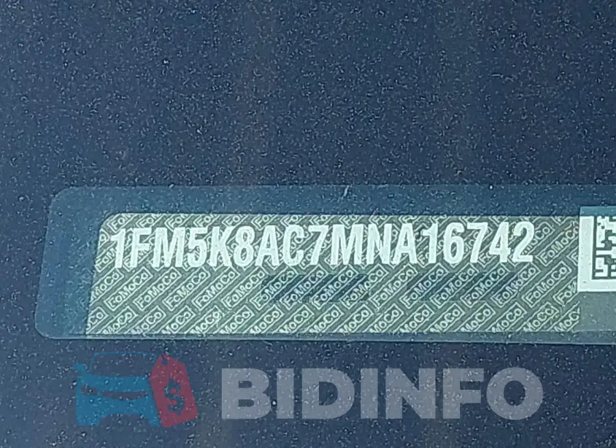 1FM5K8AC7MNA16742 Photo# 9
