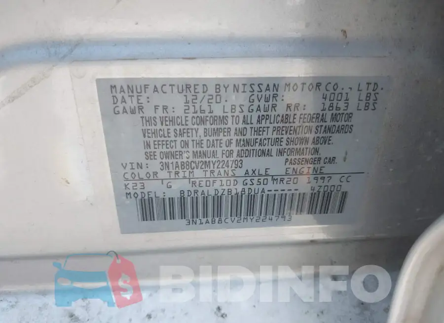 3N1AB8CV2MY224793 Photo# 9