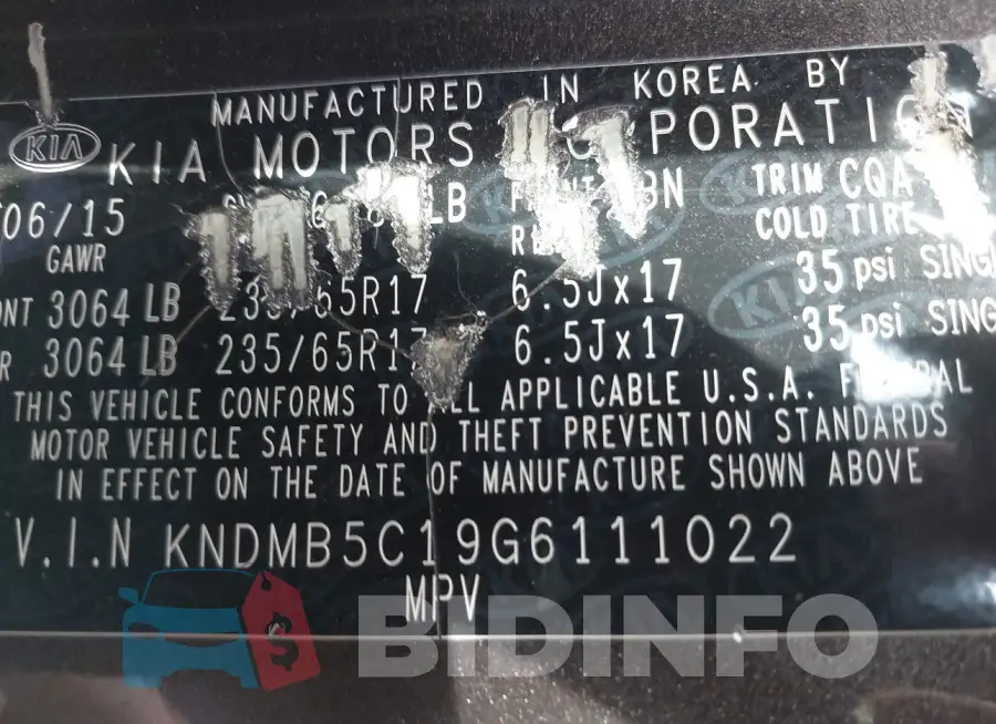KNDMB5C19G6111022 Photo# 9