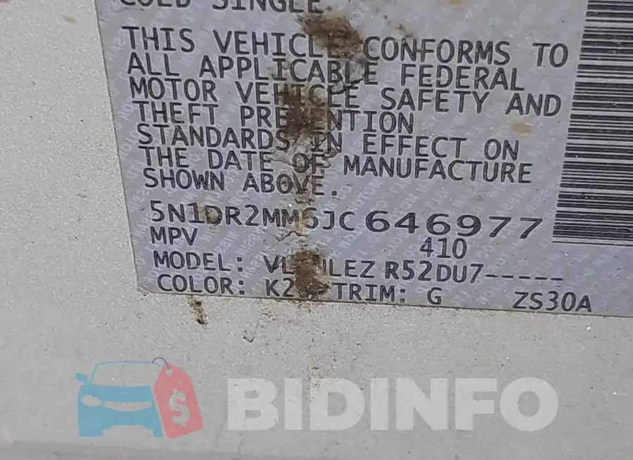 5N1DR2MM6JC646977 Photo# 9
