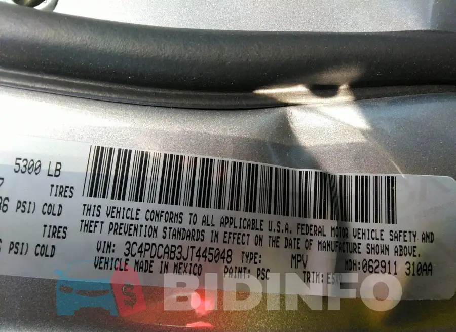 3C4PDCAB3JT445048 Photo# 9