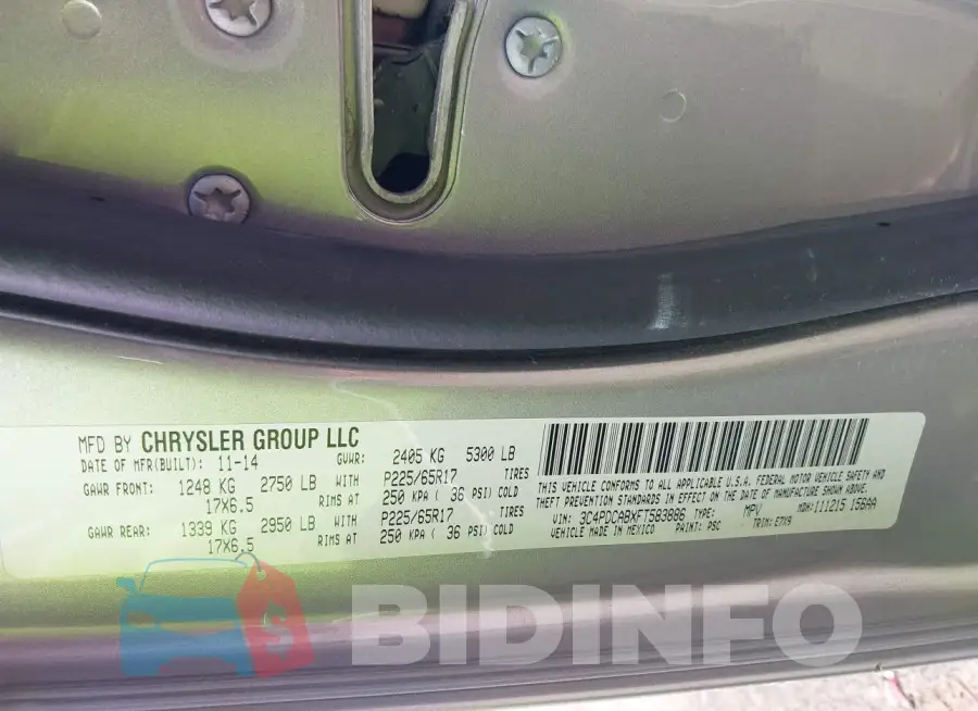 3C4PDCABXFT583886 Photo# 9