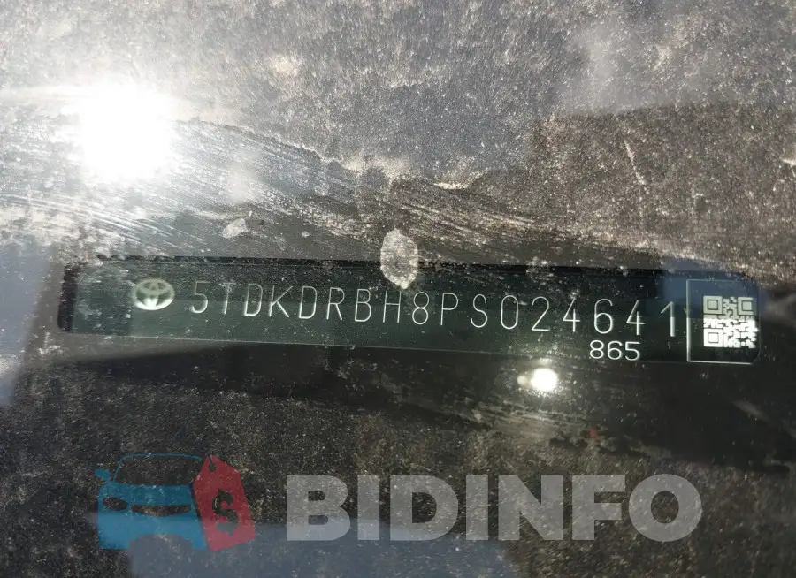 5TDKDRBH8PS024641 Photo# 9