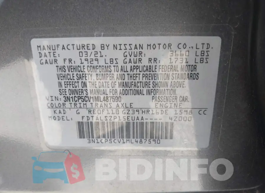 3N1CP5CV1ML487590 Photo# 9