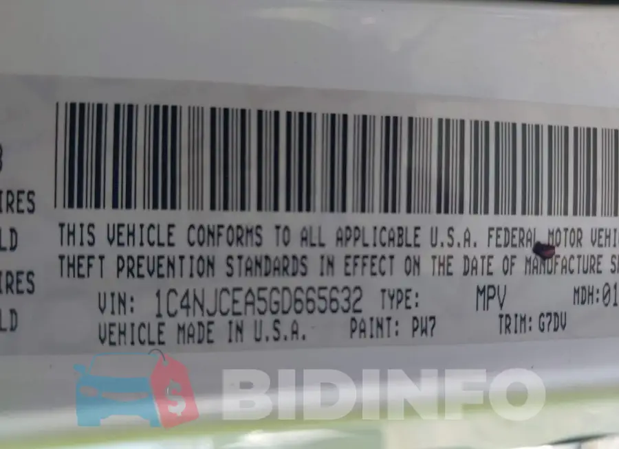 1C4NJCEA5GD665632 Photo# 9