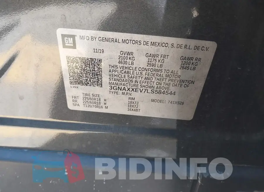 3GNAXXEV7LS584544 Photo# 9