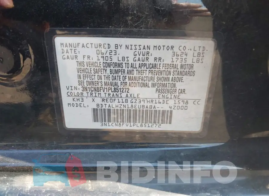 3N1CN8FV1PL851272 Photo# 9